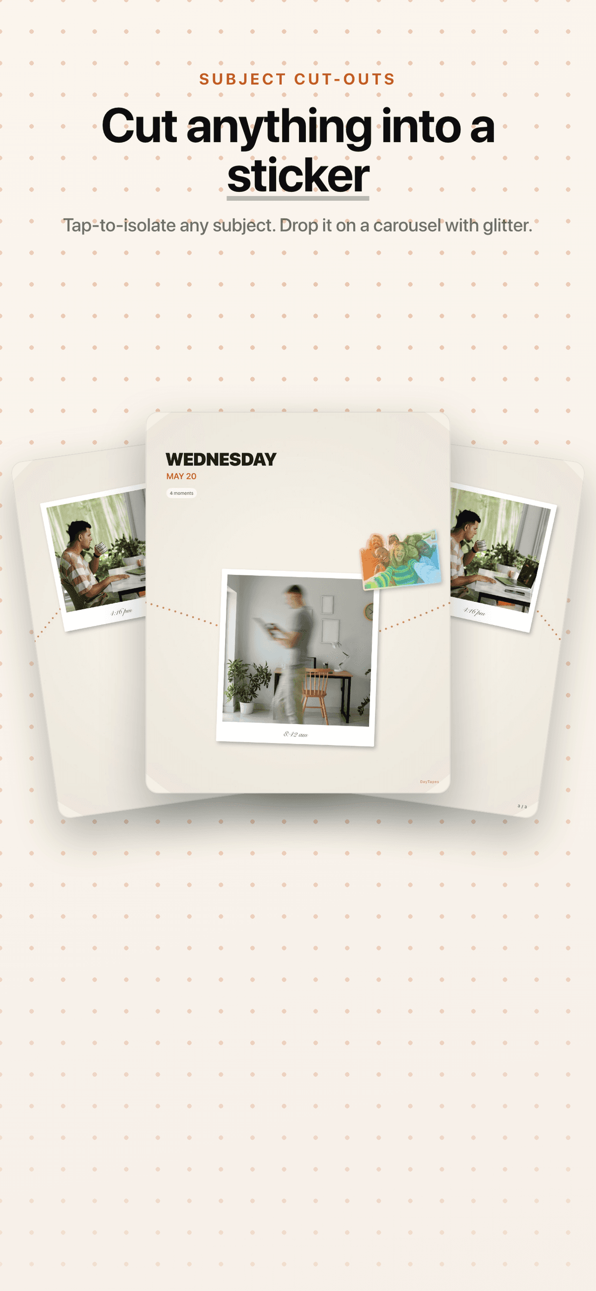 Scrapbook carousel
